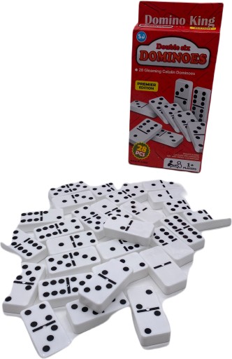 Klasická logická hra Domino s dvojitým SIX