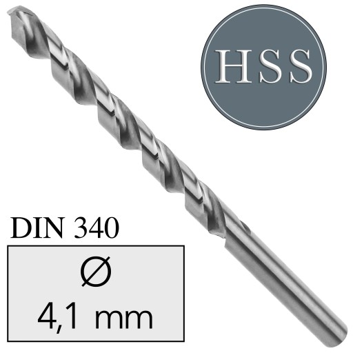 4,1 x 119/78 Dlhý vrták do kovu HSS NWKb