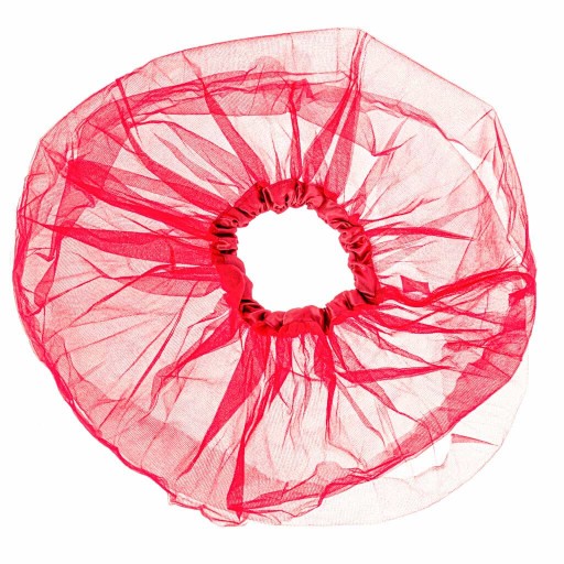 Tylová tutu sukňa s gumičkou, červená, 29 cm