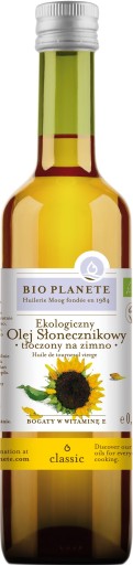 SLNEČNICOVÝ OLEJ LISOVANÝ ZA STUDENA, BIO 500 ml -