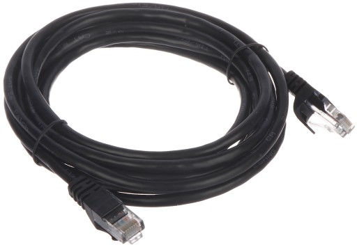 PATCHCORD RJ45/3,0-ČIERNA 3,0 m ABCV