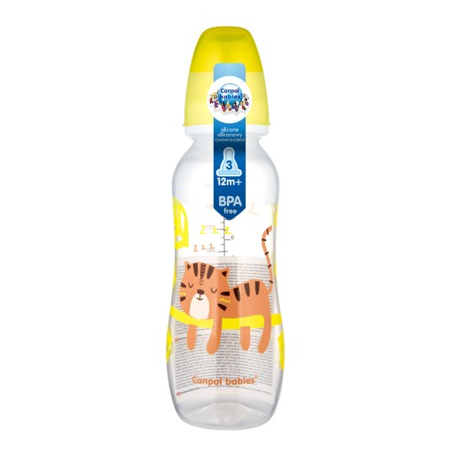 CANPOL LEHKÁ FĽAŠA ÚZKA PROFILOVANÁ 330ml 12m+