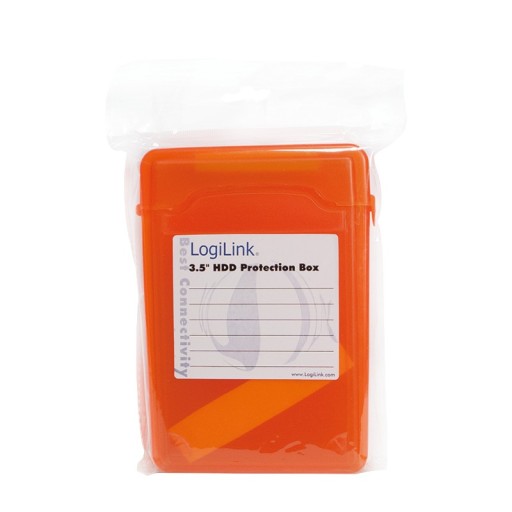 Ochranný box na 3,5 palcový HDD, oranžový
