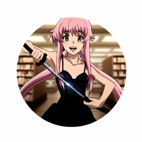 Špendlík Mirai Nikki Yuno Anime 58 mm