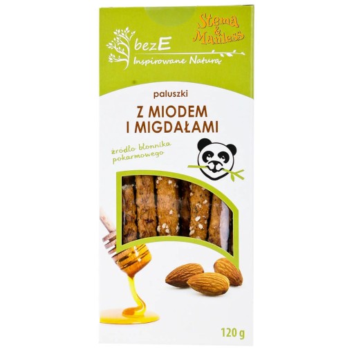 Tyčinky STEMA & MANLESS s medom a mandľami bez E 120g