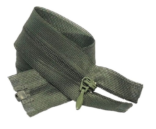 Krytý zips khaki 40cm
