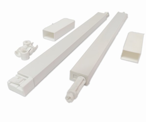 Obdĺžnikové zábradlie CRUISE COMFORT STRONG BOX HORNÝ 450 MM BIELY