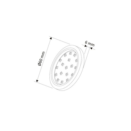 LED ORBIT 1,5W podskrinkové svietidlo, biele, studené