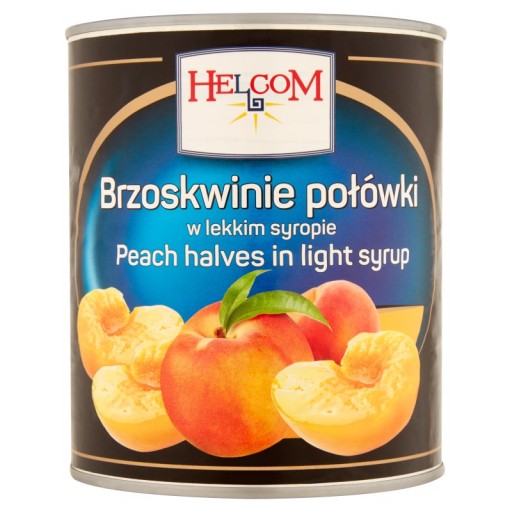 Helcom Peach polovičky v sirupe light 820 g