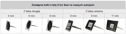 ŠPIČKY 9mm X-TRA SEAL RADIAL USA nášivka