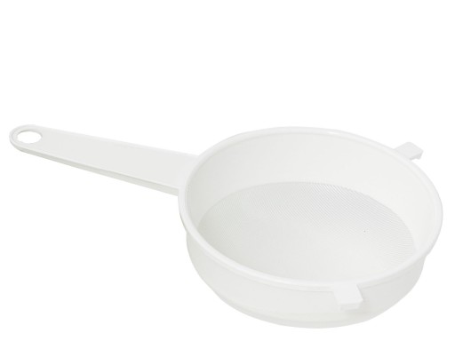 Plastové sitko, cedník, sitko s rukoväťou, 16 cm, HRUBÉ