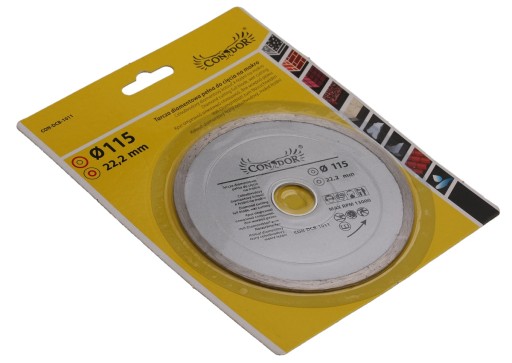 PLNÝ DIAMANTOVÝ KOTOUČ PRE MOKRÉ REZANIE 115 mm