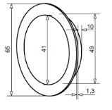 LED zápustné nábytkové svietidlo okrúhle zápustné INOX 2W 2700K 120 lm SLL01