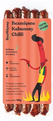 Bezmäsité mäso Vegánske čili párky 160 g