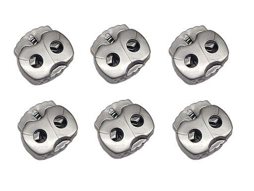 STOPKY REGULÁTOR KONCOVKA SVORKY 3,5mm 6ks STRIEBORNÁ