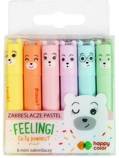 MINI ZVÝRAZŇOVAČE PASTELOVÉ ZNAČOVAČE MAJÚ 6 FARIEB