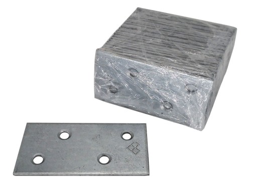 Plochá spojka, dierovaná doska, 60x30 x2,0, 25 ks