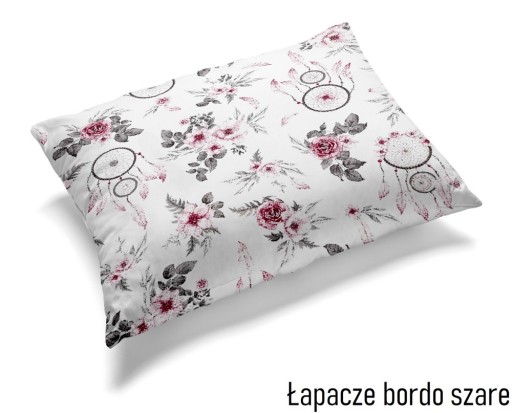 Obliečka na vankúš 70x80cm na bordovo sivý vankúšik Catchers