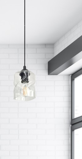 Sklenené závesné stropné svietidlo Luster 262T LED