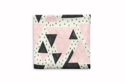 BAMBUSOVÁ PLIENKA 100% bambusová viskózová plienka TRIANGLE RUŽOVÁ 75x75