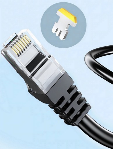 Sieťový kábel LAN ETHERNET internet cat 6 FTP RJ45 5m Krútený pár Čierny