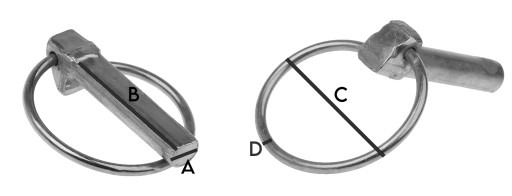 ZÁSTRČKA, KLIeština, POĽNOHOSPODÁRSKY NOSNÍK, ČEP S KRUHOM, 6 mm, 5 ks.