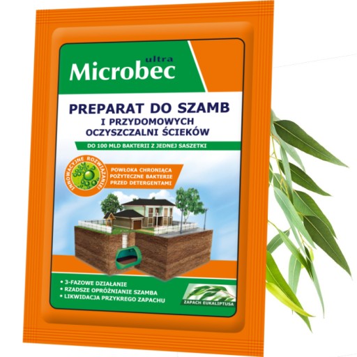 Microbec Prípravok pre septiky a čističky odpadových vôd 25g Eukalyptus