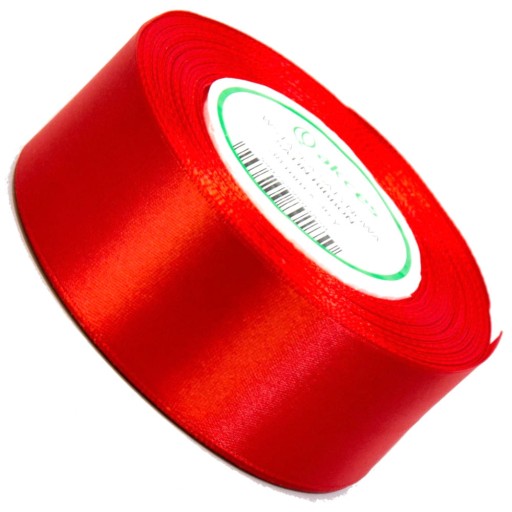 Stuha Červená saténová stuha 38mm 32mb