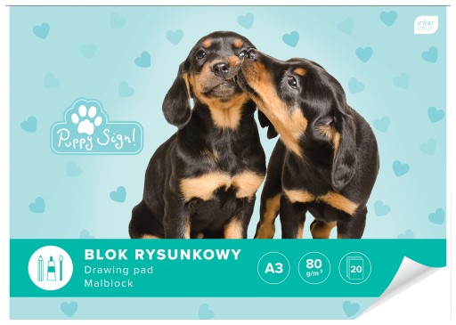 Výkresový blok Interprint, biely, A3, 20 listov