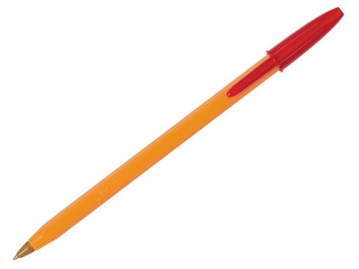 BIC ORANŽOVÉ ČERVENÉ PERO