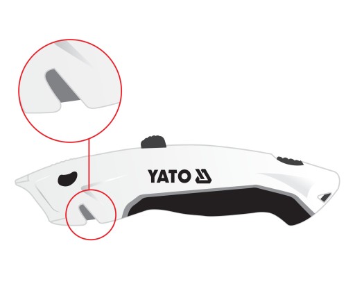 Nôž S VYSÚČITEĽNOU TRAPÉZOVOU ČEPELOU YATO