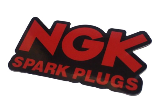 NÁLEPKA NA MOTOKROS NGK DAKAR 7,5 x 4,1 cm
