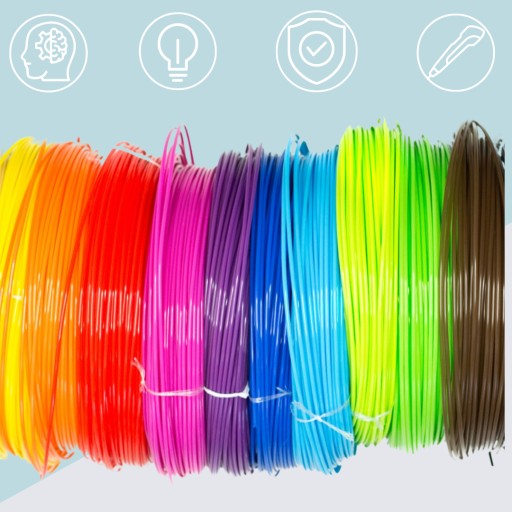 PLA FILAMENT PRE 3D NÁPLNE PERÁ 100M 20 MIX FARIEB