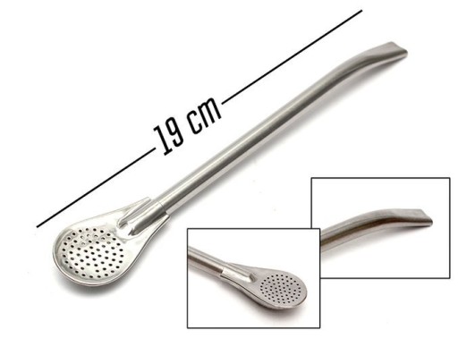 trubica pre Yerba Mate Bombilla LIZA - 19 cm - INOX