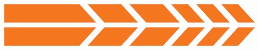 Nálepky na motorku STRIPES 30cm Orange #3