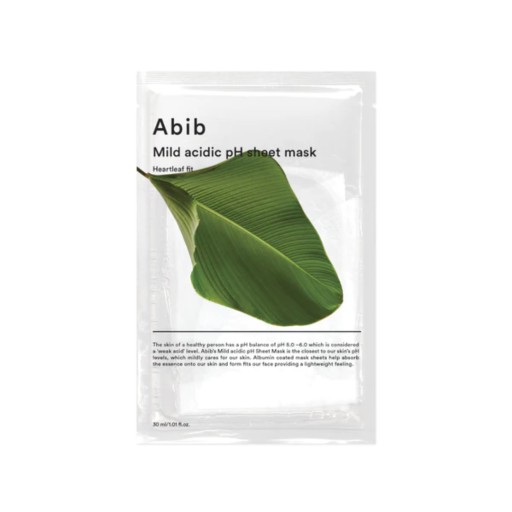 Abib Mierne kyslé pH Sheet Mask Heartleaf Fit
