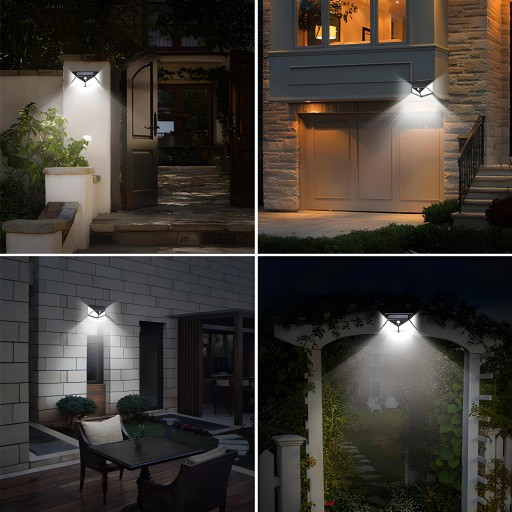 SOLÁRNA LAMPA 100LED SO SNÍMAČOM POHYBU A SÚMRAK HALOGÉN