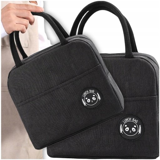 Termo taška LUNCH BOX, čierna, izolačná, taška na piknik