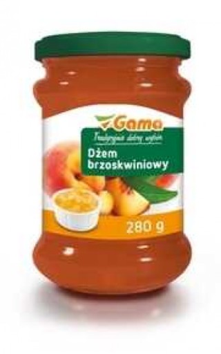 Broskyňový džem s nízkym obsahom cukru 280g Gama