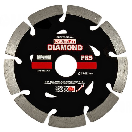 DISK 125 mm DIAMANTOVÁ BETÓNOVÁ KOCKA SEGMENT