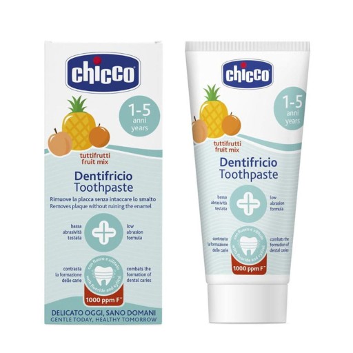 Ovocná zubná pasta Chicco s fluoridom pre deti 1-5 rokov