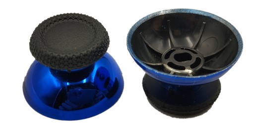 ANALOGOVÝ OVLÁDAČ MUSHROOM PRE PS4 PS5 PAD NÁMORNÍCKA MODRÁ - LESKLÁ METALIKA