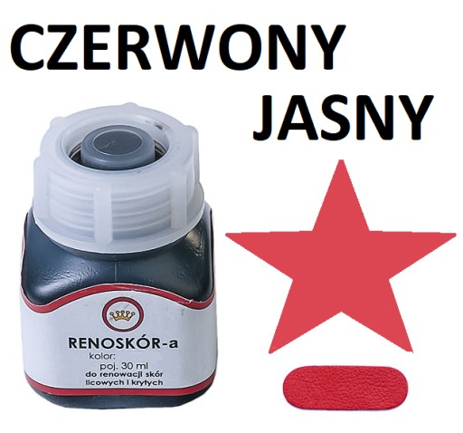 FARBA NA KOŽENKU RENOSKIN svetločervená
