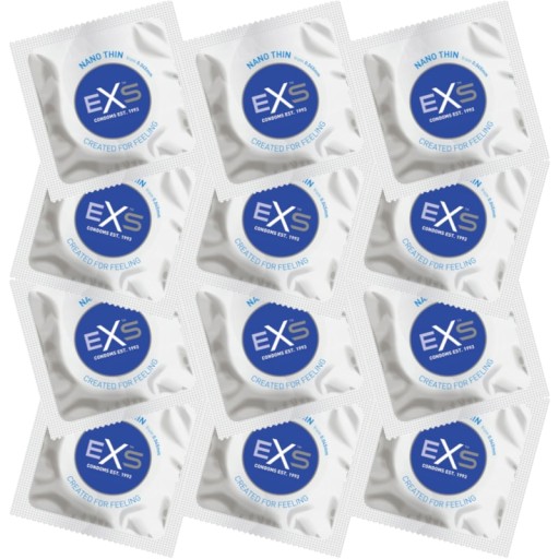 EXS NANO THIN kondómy, ultratenké, priliehavé, 12 ks