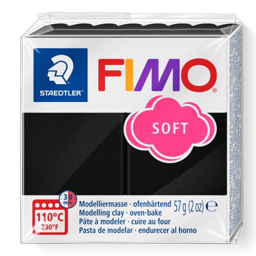 Staedtler Fimo Soft PLASTOVÁ PASTA ČIERNA 57g 8020-9