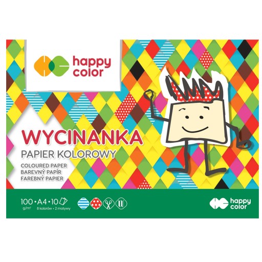 VYSTRIHOVACÍ BLOK A4 10 LIST 100G HAPPY FARBA