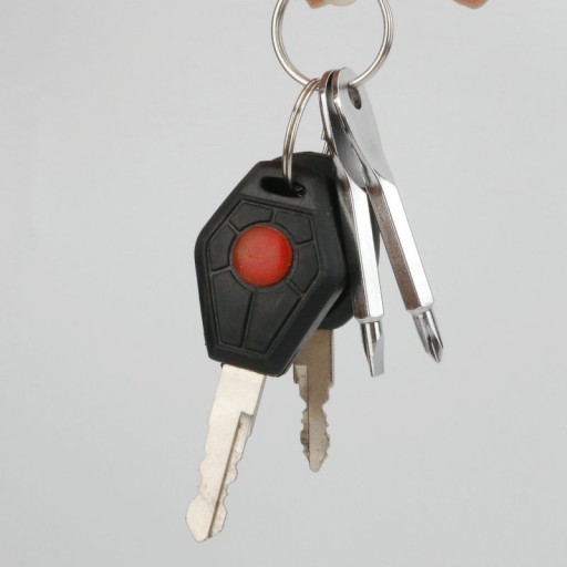 MINI SKRUTKOVAČ KĽÚČOVKA EDC PLOCHÝ KRÍŽOVÝ PRÍvesok