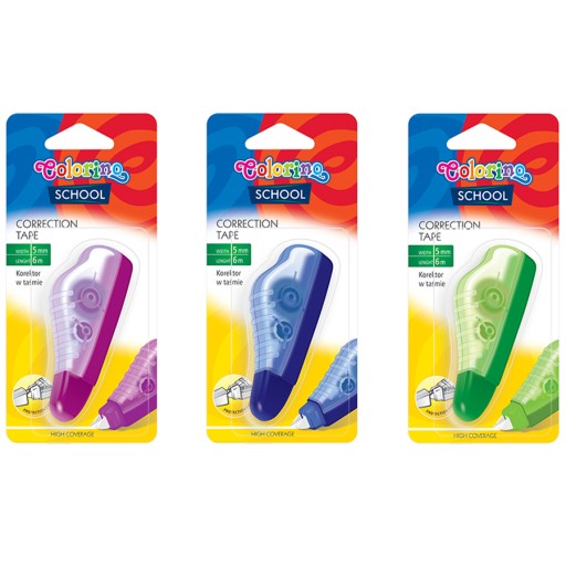 KOREKČNÁ PÁSKA 5mm x 6m COLORINO ZELENÁ