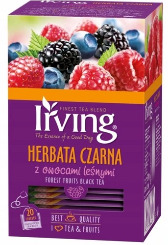 IRVING ČIERNY ČAJ S LESNÝM OVOCIAM 20 OBÁLOK