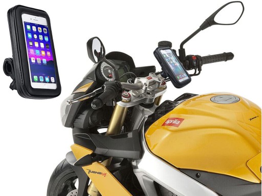 DRŽIAK NA TELEFÓN NA BICYKEL, VODEODOLNÝ, ZATVORITEĽNÝ, OTOČNÝ O 360°